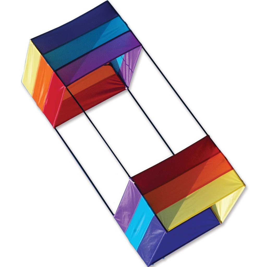 36 in. Box Kite - Rainbow