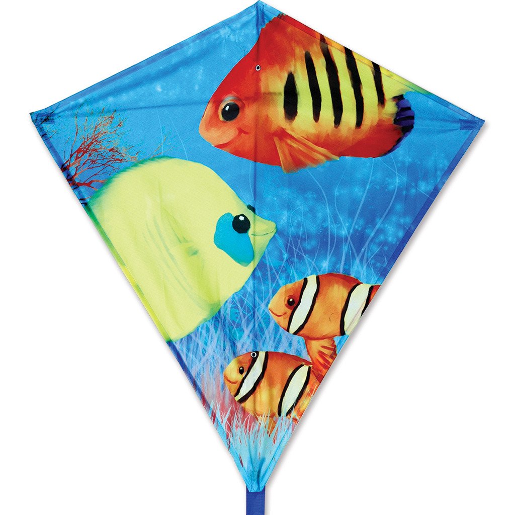 30 in. Diamond Kite - Fishy Fishes