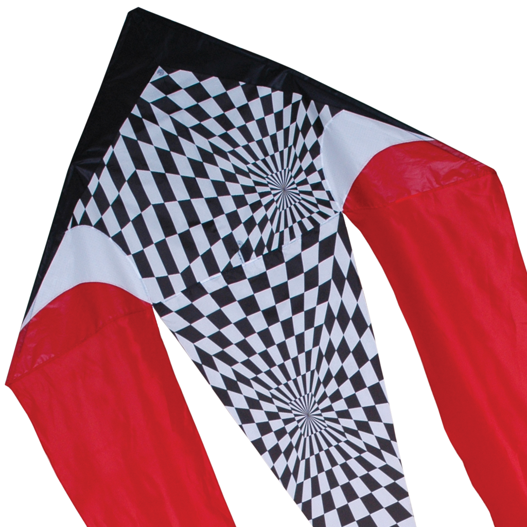 45 in. Flo-tail Kite - Red Opt-Art