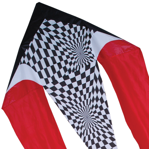 45 in. Flo-tail Kite - Red Opt-Art