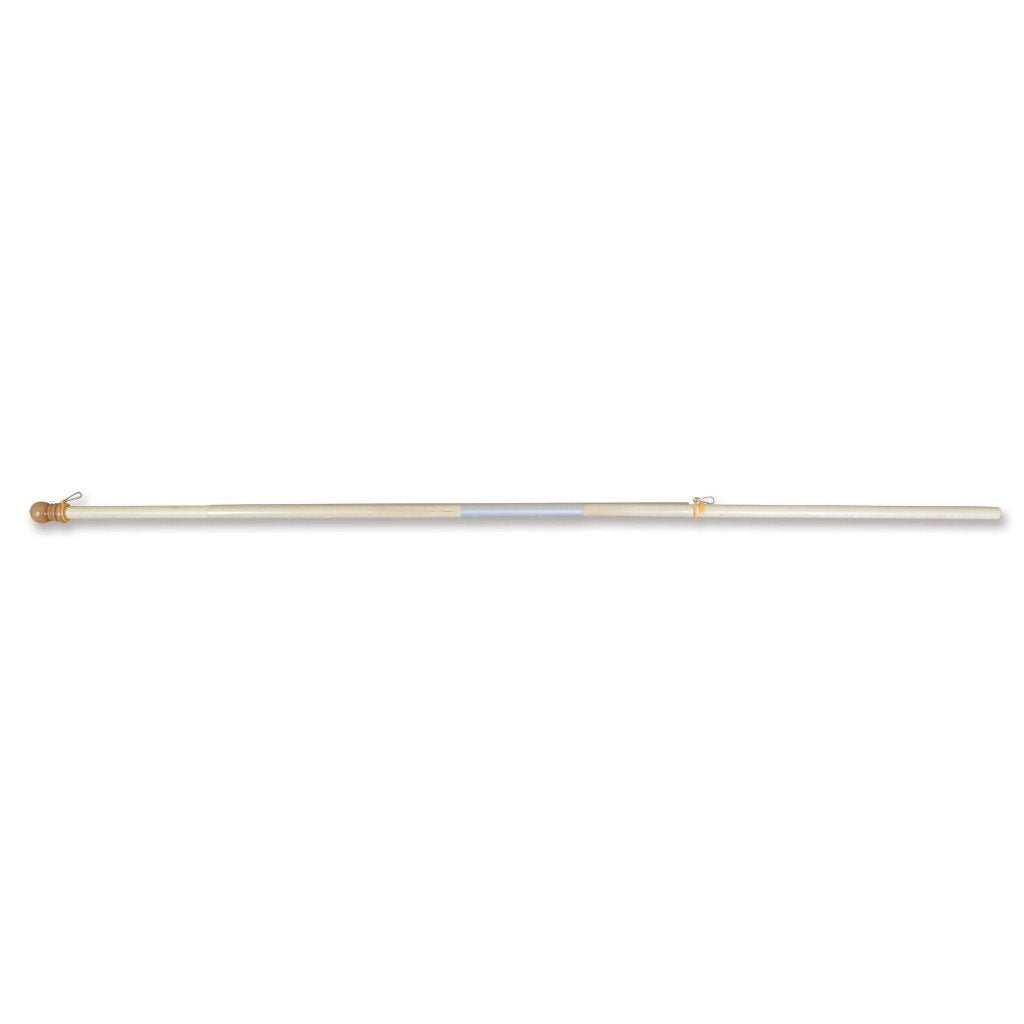 72 in. 2-Piece Wood Flag Pole w/ Plastic Sleeve