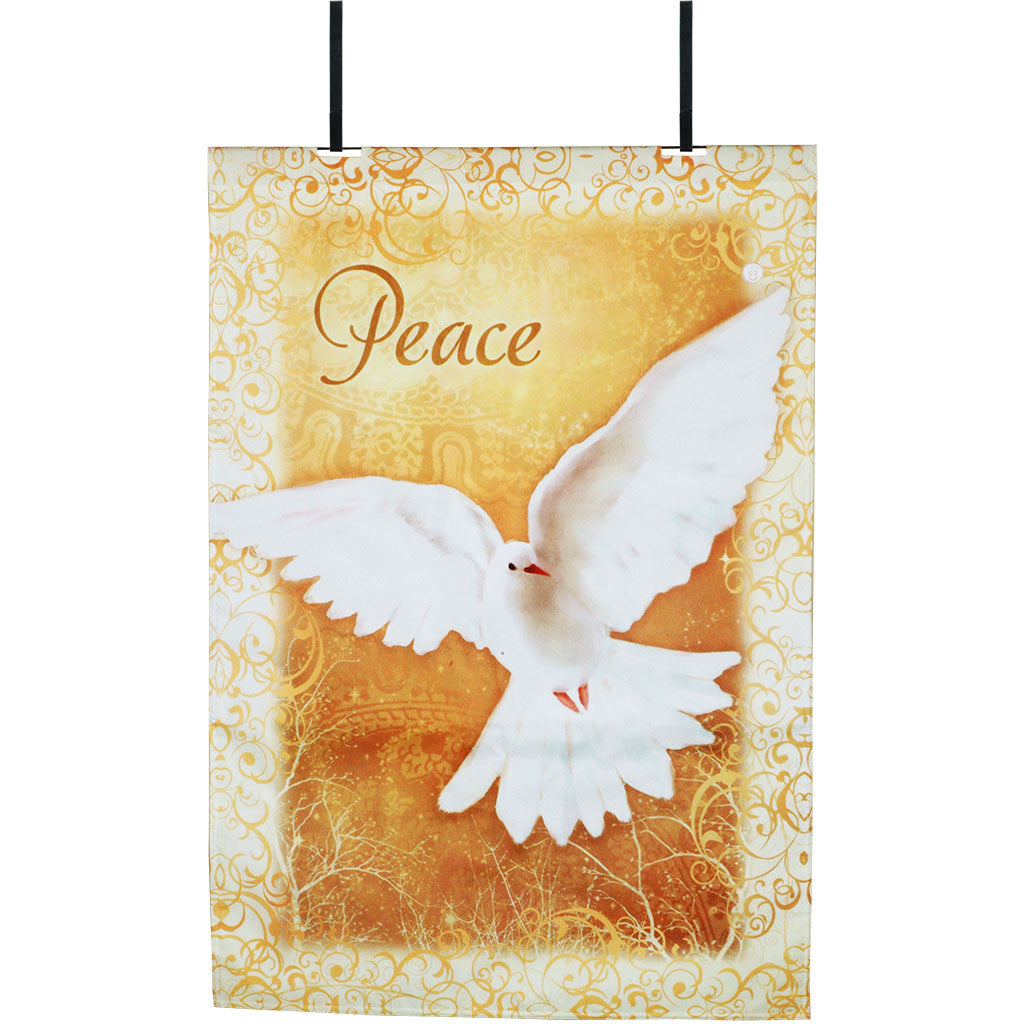 Heavenly Peace Christmas Fiber-Optic Door Flag