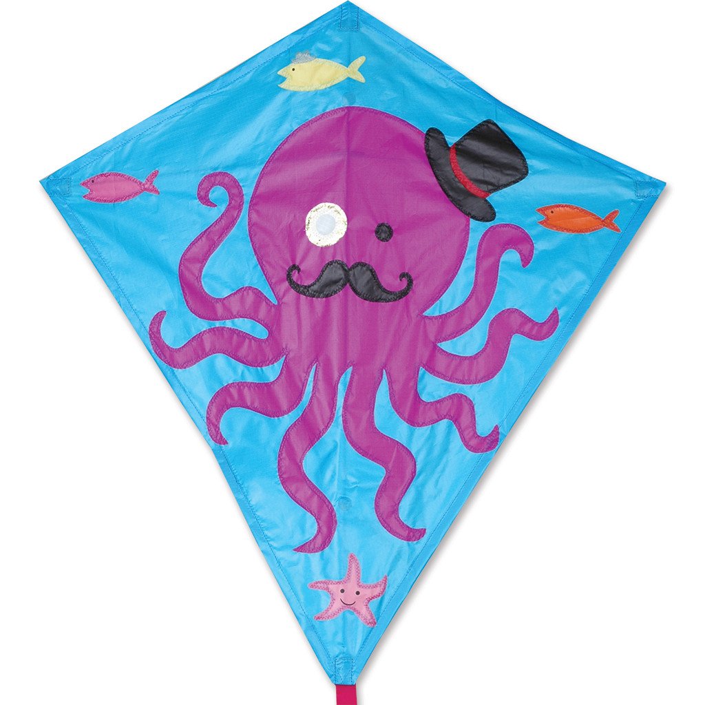 30 in. Diamond Kite - Dapper Octopus