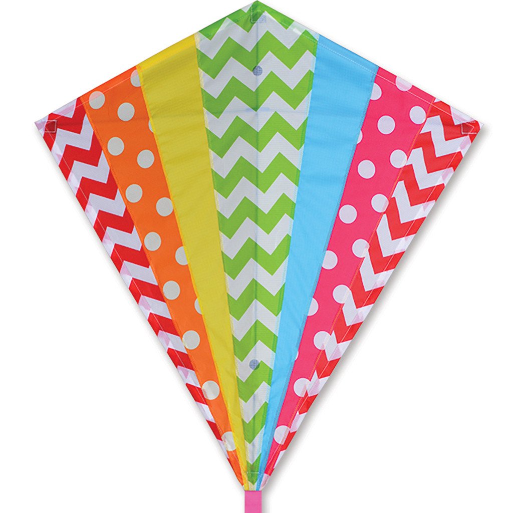 30 in. Diamond Kite - Hip Rainbow