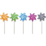 9 in. Pinwheel - Stripes (Set of 24)