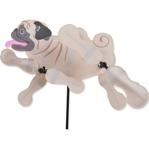 15 in. WhirliGig Spinner - Tan Pug