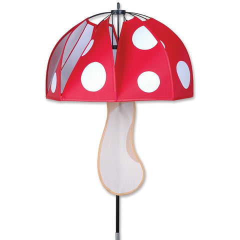 Mushroom Spinner - Red Polka