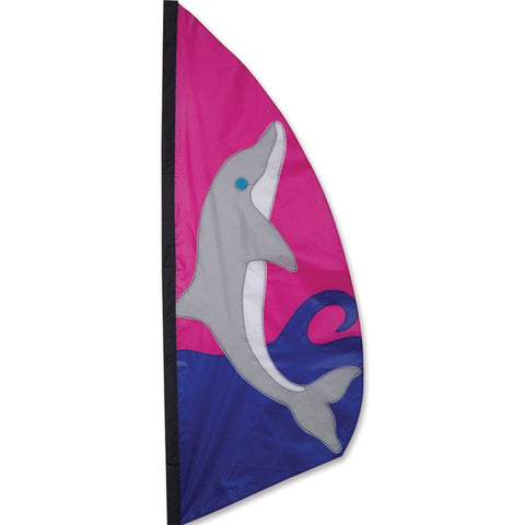 3.5 ft. Feather Banner-Dolphin
