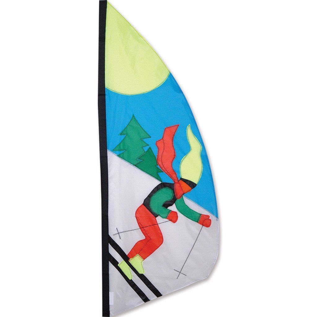 3.5 ft. Feather Banner - Skier