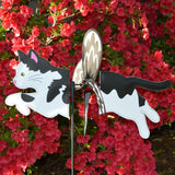 Petite Spinner - Black & White Cat