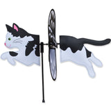 Petite Spinner - Black & White Cat