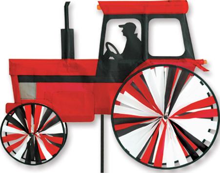 24 in. Modern Tractor  Spinner - Red