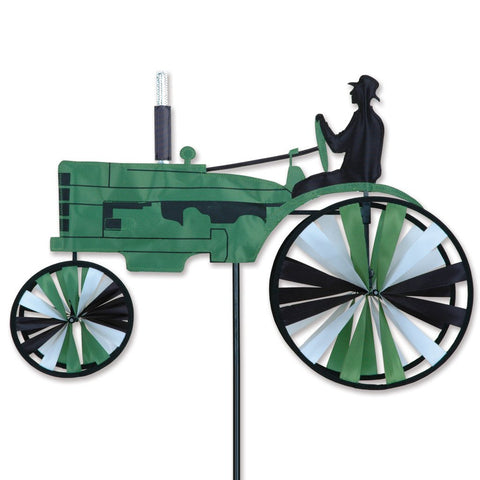 23 in. Old Tractor Spinner - Green
