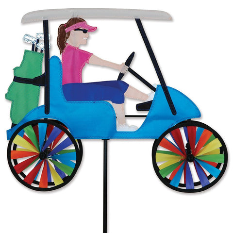 17 in. Lady Golf Cart Spinner