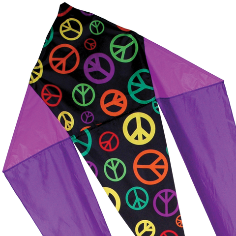 45 in. Flo-tail Kite - Peace Signs