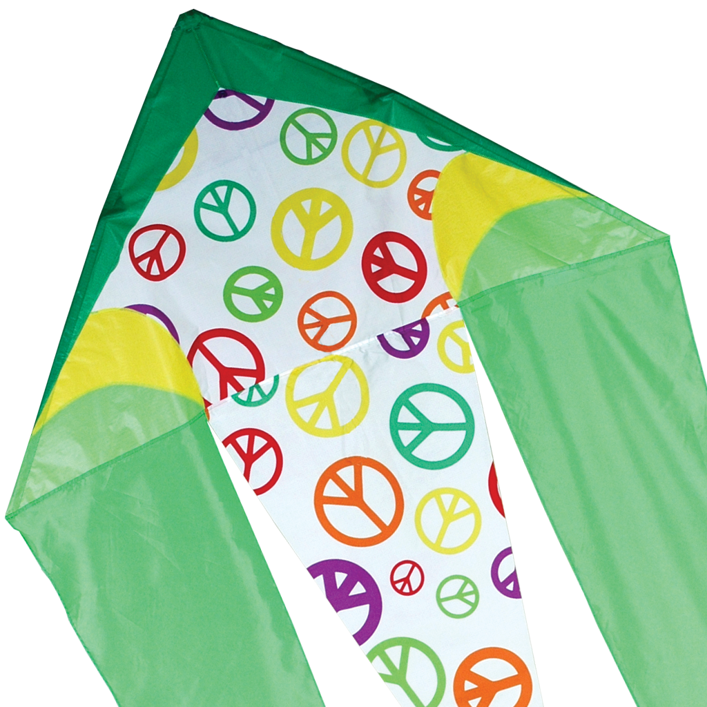 45 in. Flo-tail Kite - Lime Peace