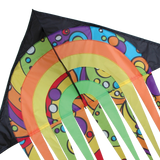 56 in. Stream Delta Kite - Rainbow Orbit