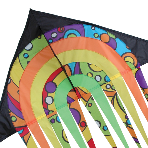56 in. Stream Delta Kite - Rainbow Orbit
