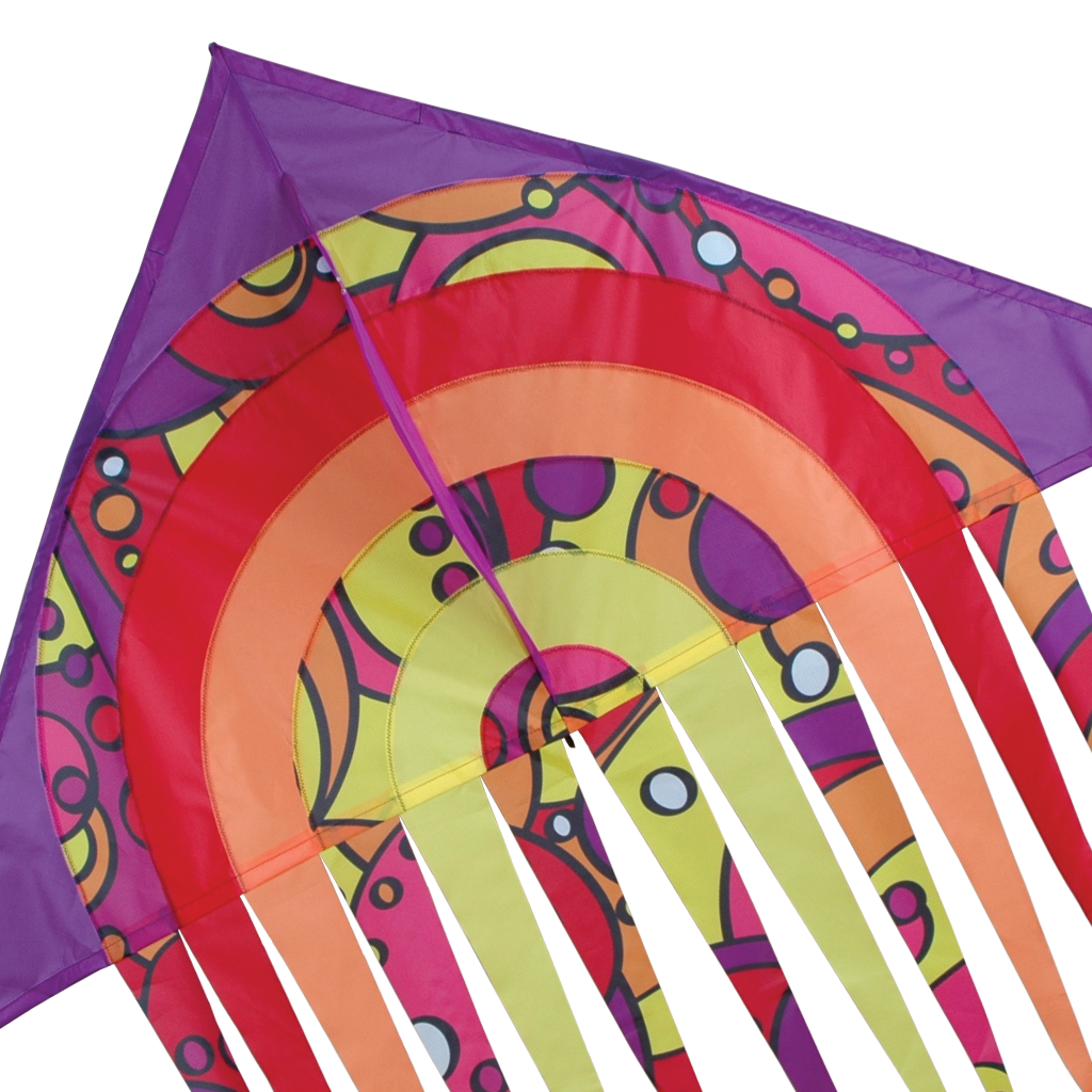56 in. Stream Delta Kite - Warm Orbit