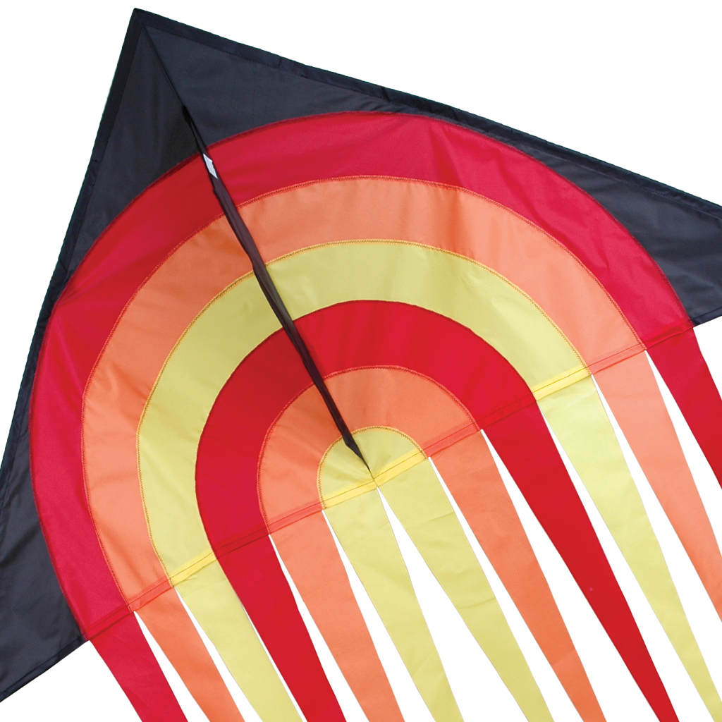 56 in. Stream Delta Kite - Fire Ball