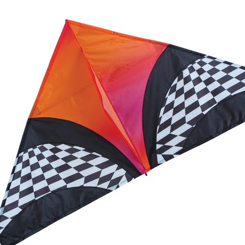56 in. Delta Kite - Orange Opt Art