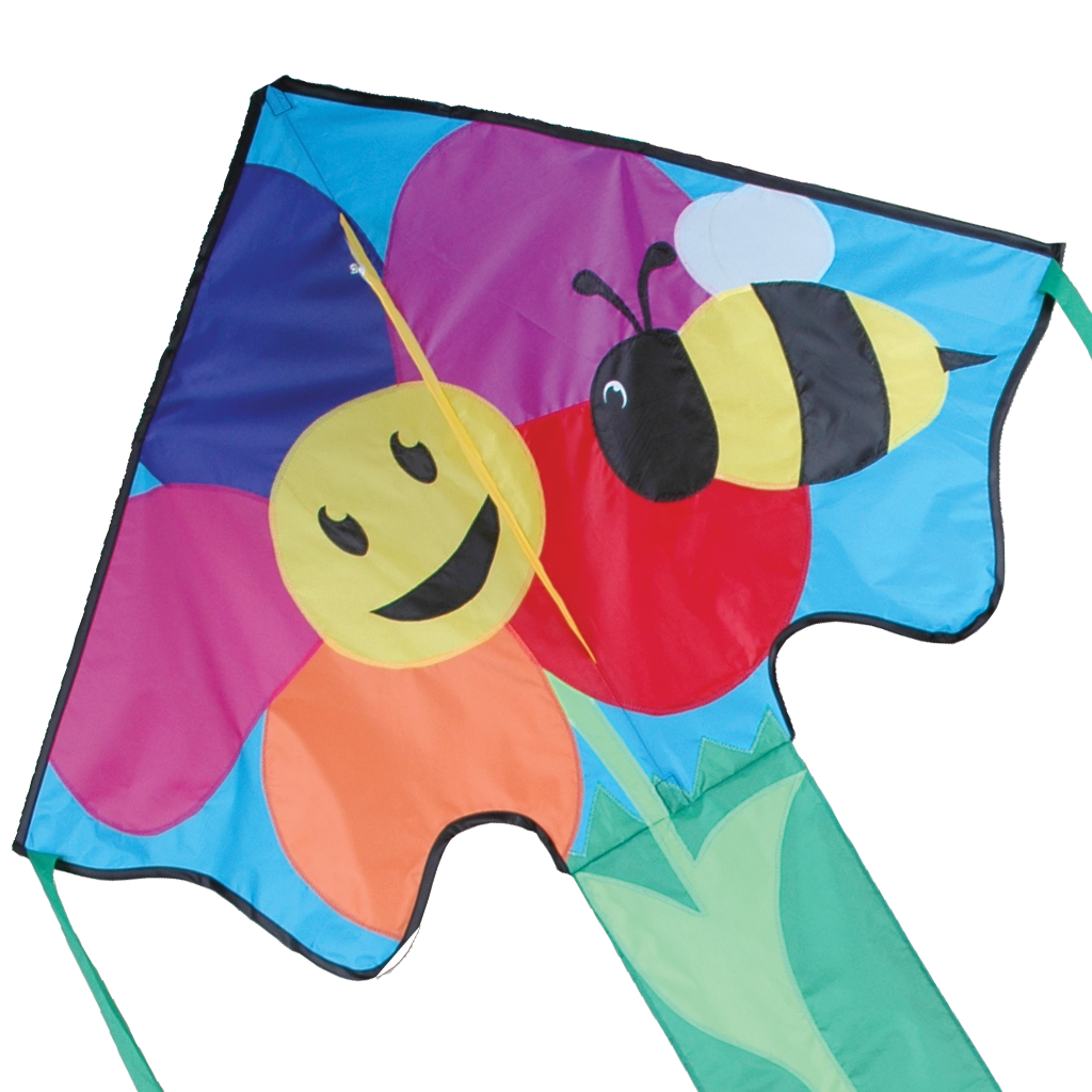 Large Easy Flyer Kite - Bee & Flower