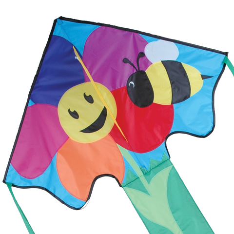 Large Easy Flyer Kite - Bee & Flower