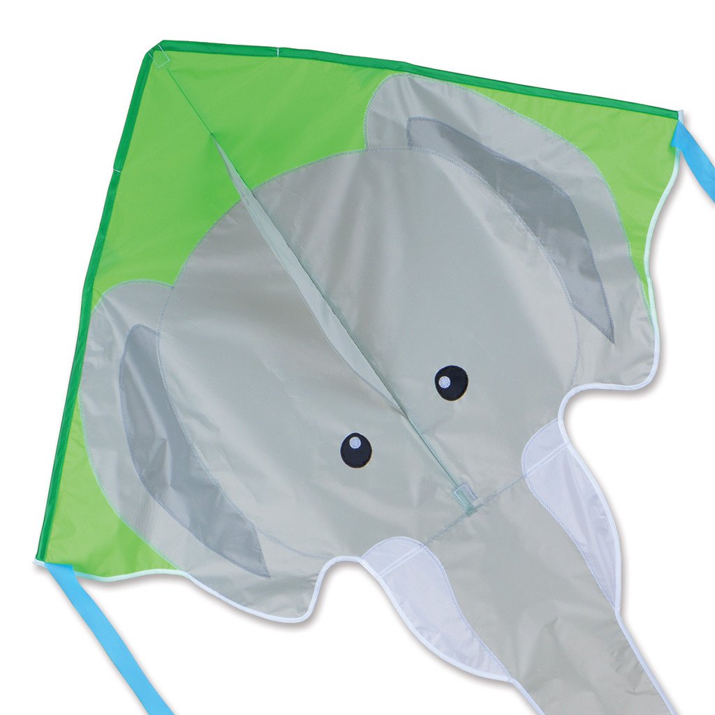 Large Easy Flyer Kite - Gray Elephant