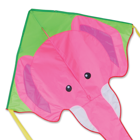 Large Easy Flyer Kite - Pink Elephant