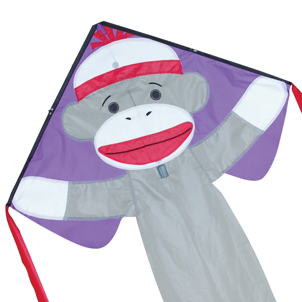 Regular Easy Flyer Kite - Sock Monkey