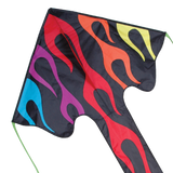 Large Easy Flyer Kite - Rainbow Flames