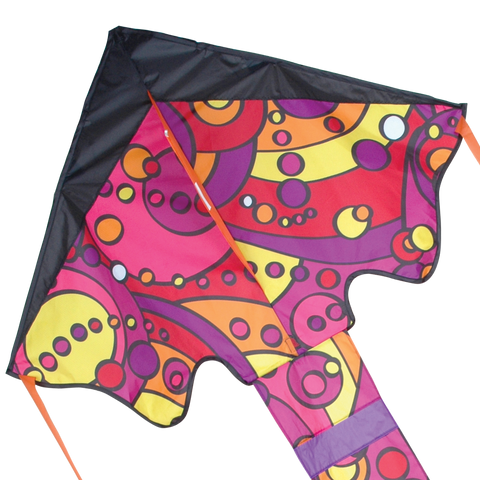 Large Easy Flyer Kite - Warm Orbit