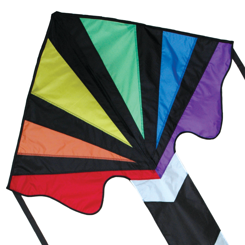 Large Easy Flyer Kite - Rainbow Fountain