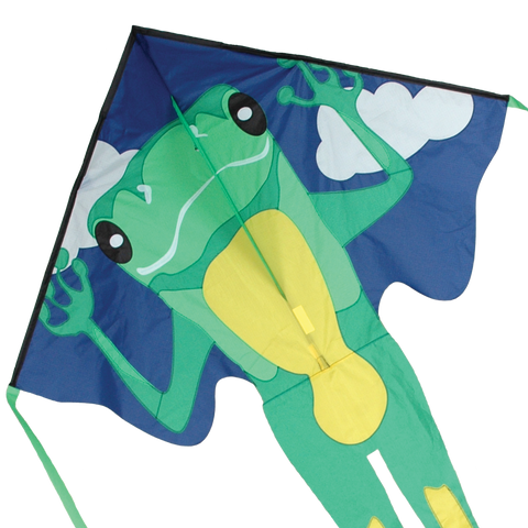 Large Easy Flyer Kite - Green Frog