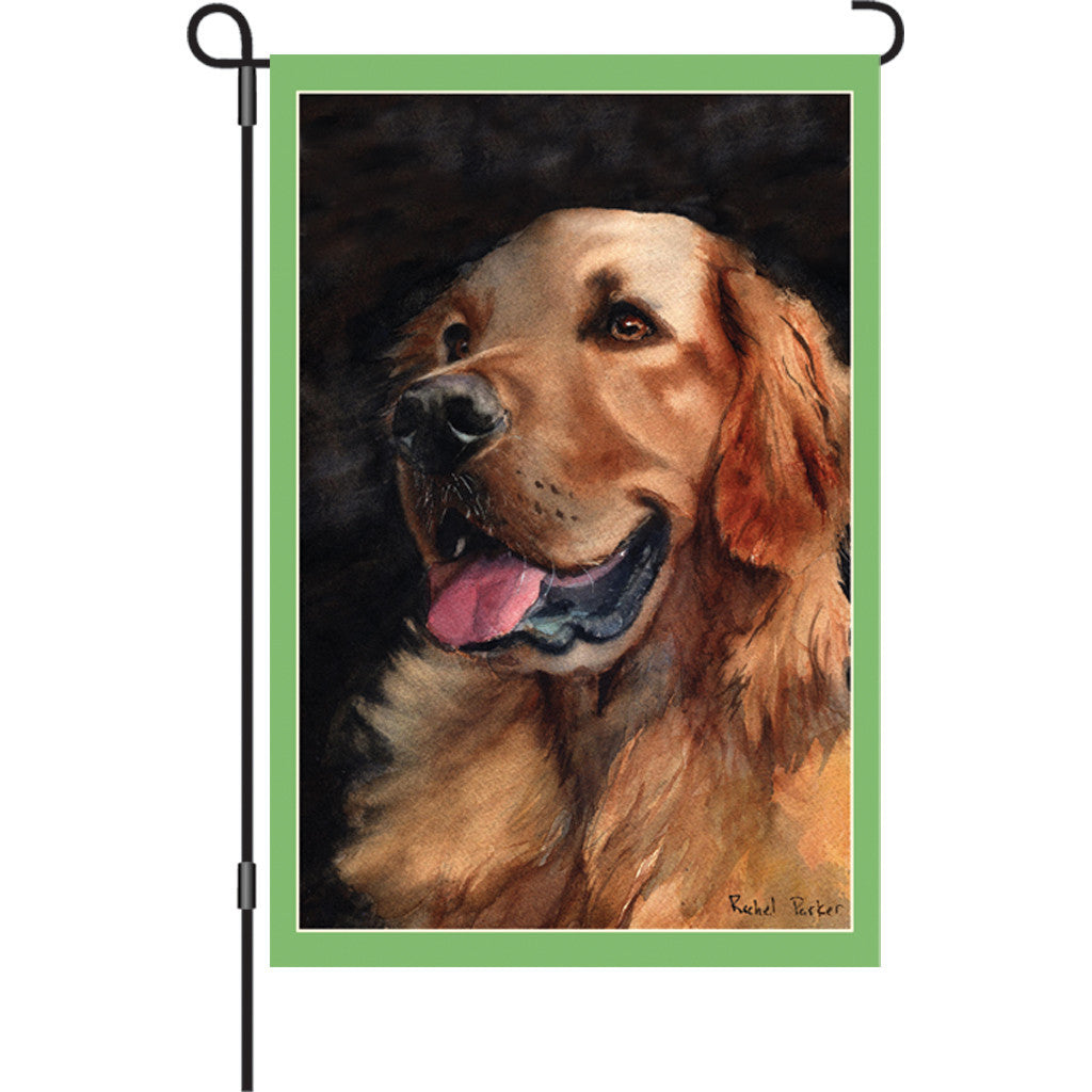 12 in. Golden Retriever Dog Garden Flag - Golden Friend