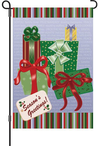 12 in. Christmas Garden Flag - Season's Greetings