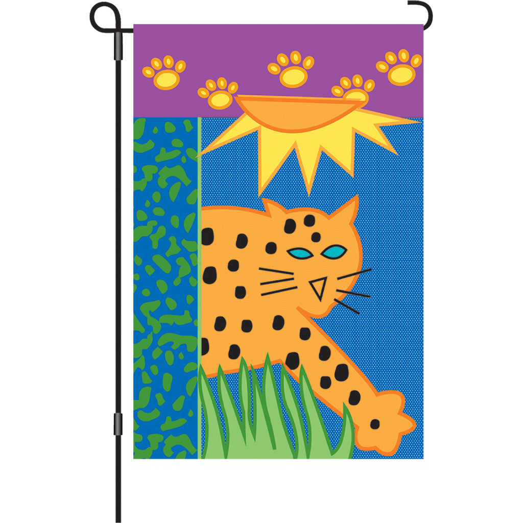 12 in. Leopard Garden Flag - Jungle Animal