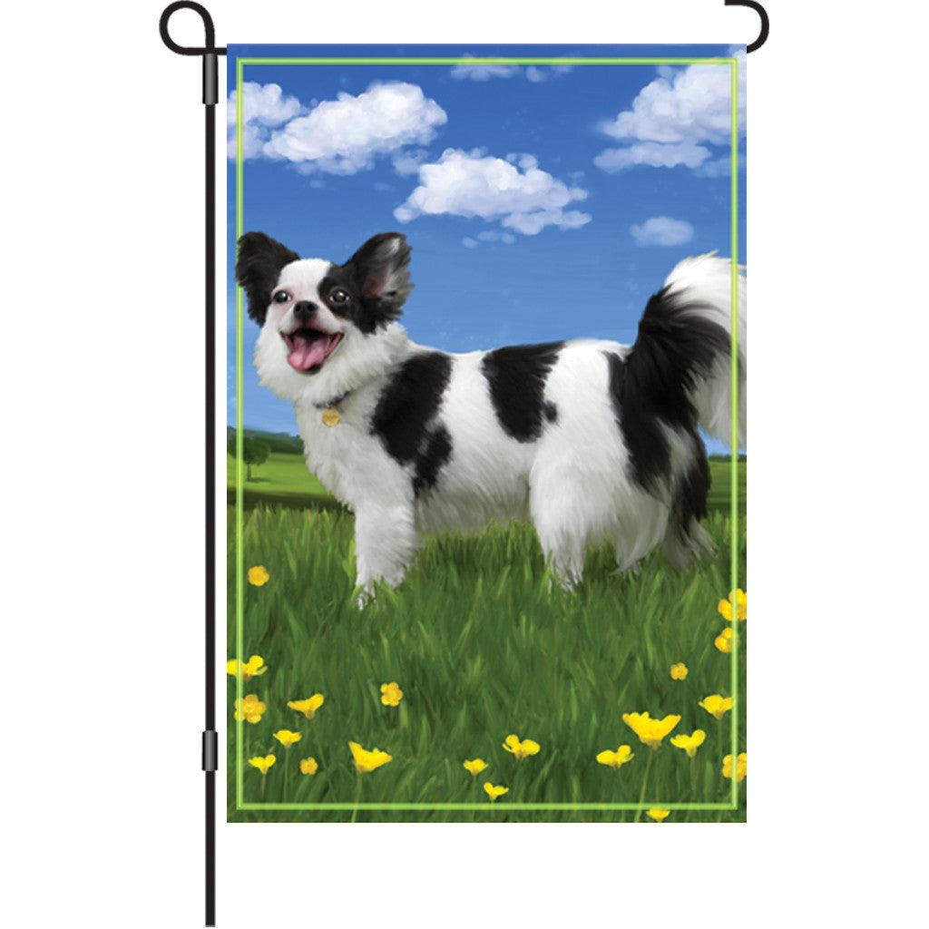 12 in. Dog Garden Flag - Panda the Chihuahua