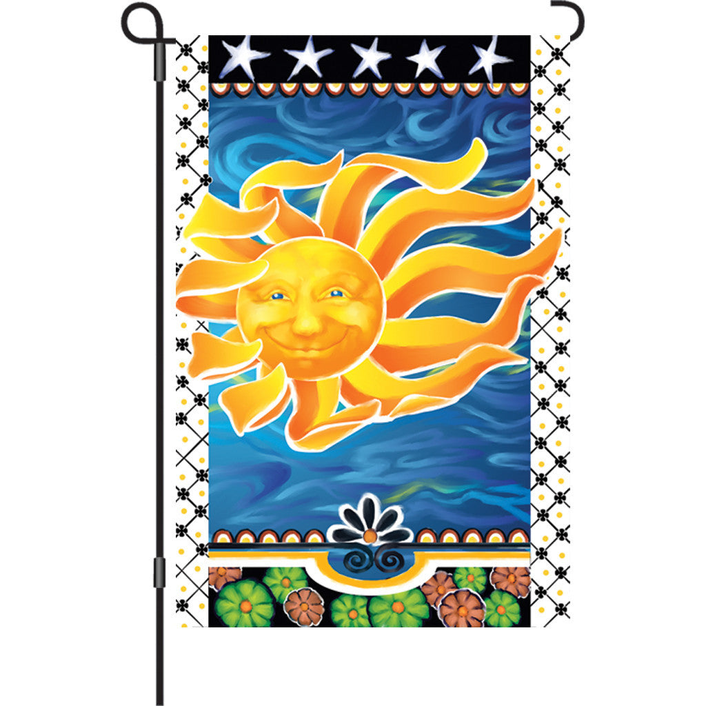 12 in. Celestial Garden Flag - Radiant Sun