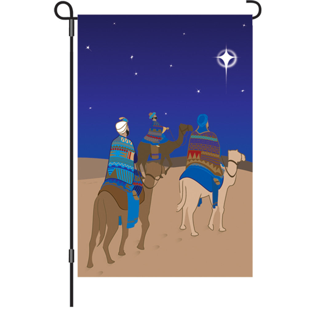 12 in. Christmas Garden Flag - Three Wisemen