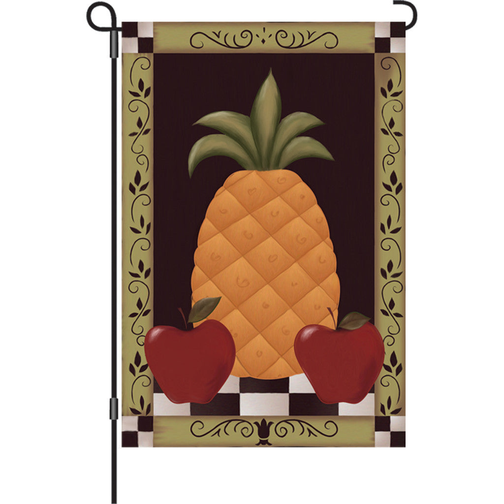 12 in. Country Garden Flag - Colonial Pineapple