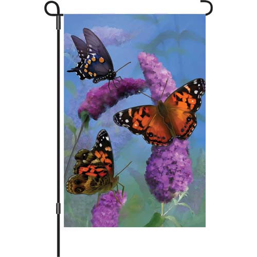 12 in. Butterfly Garden Flag - Beautiful Butterflies