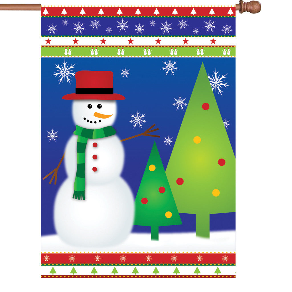 28 in. Christmas House Flag - Winter Wonderland