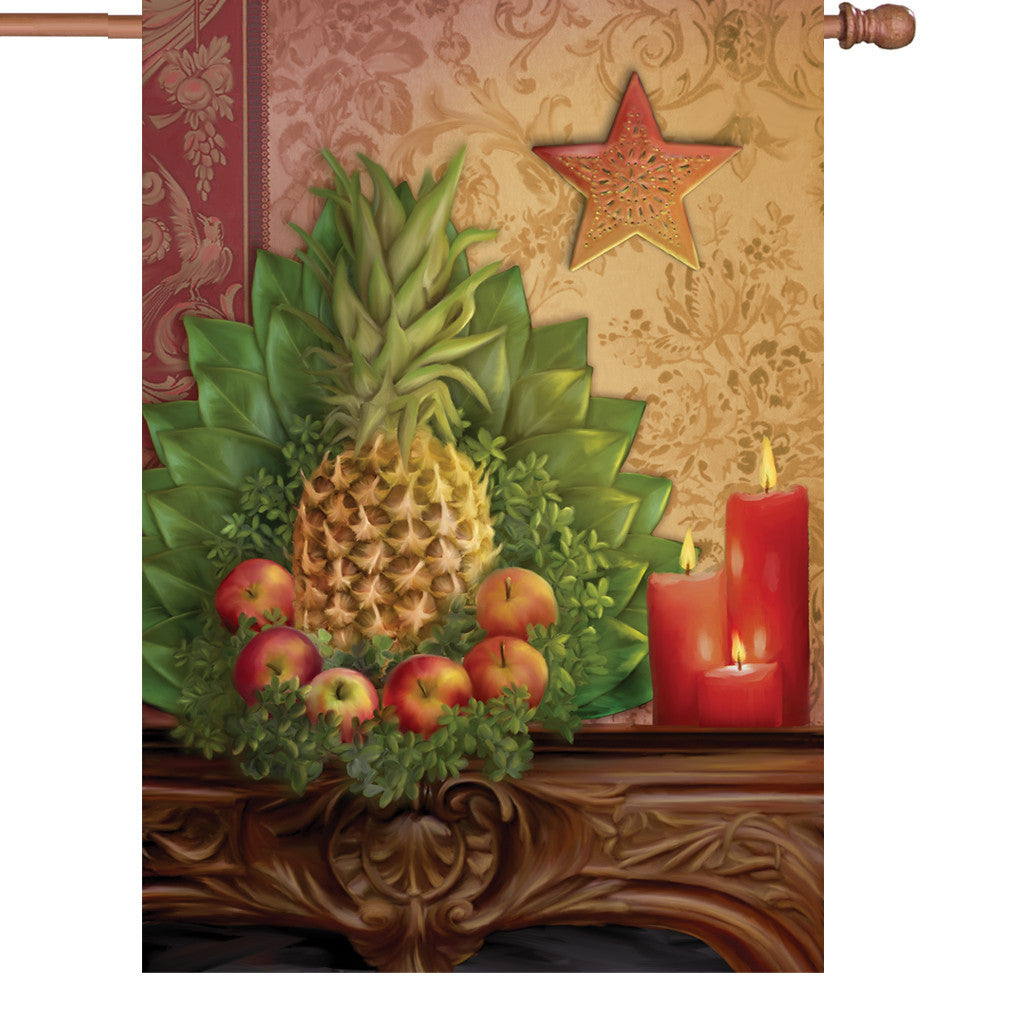 28 in. Autumn House Flag - Traditional Pineapple