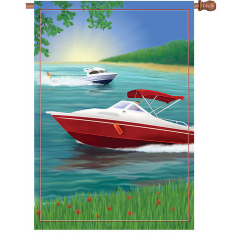 28 in. Pleasure Boating House Flag - Changes in Latitude