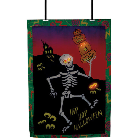 28 in. Halloween House Flag - Hip Hop Halloween (Voice Controlled)