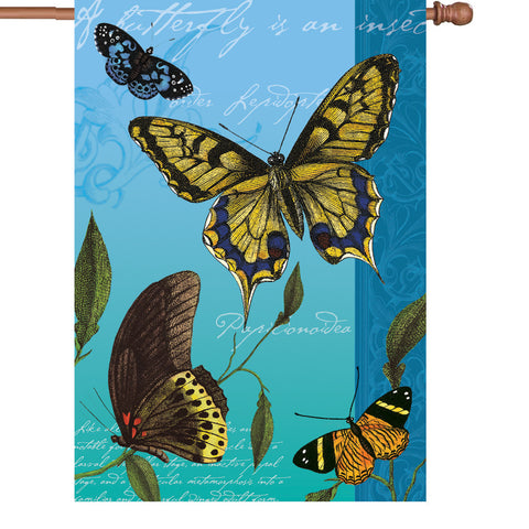 28 in. Butterfly House Flag  - Flights of Fancy