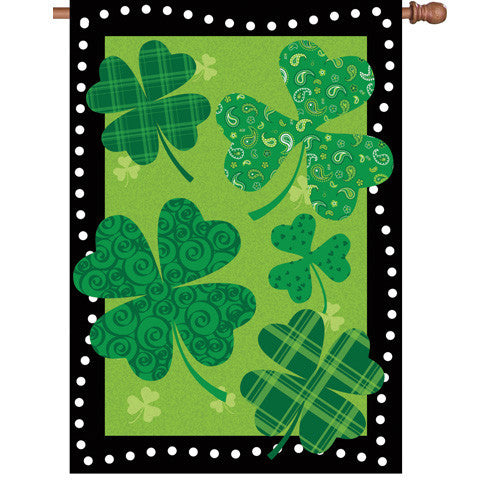 28 in. Saint Patrick's Day House Flag - Shamrock Summit