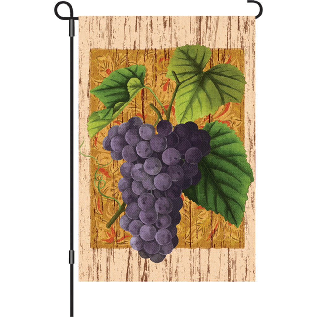 12 in. Vineyard Garden Flag - Grape Vine