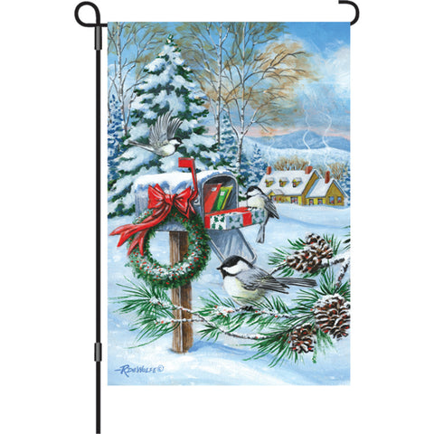 12 in. Christmas Garden Flag - Christmas Mail